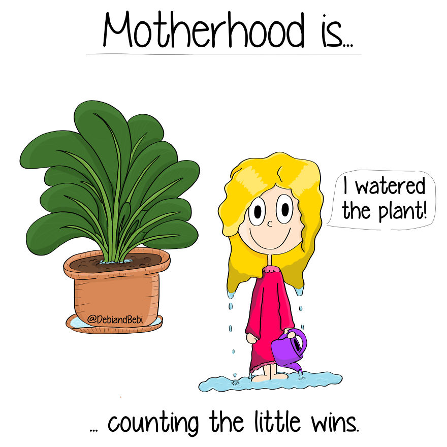 Channelling All Of The Crazy Motherhood Moments Into Drawings