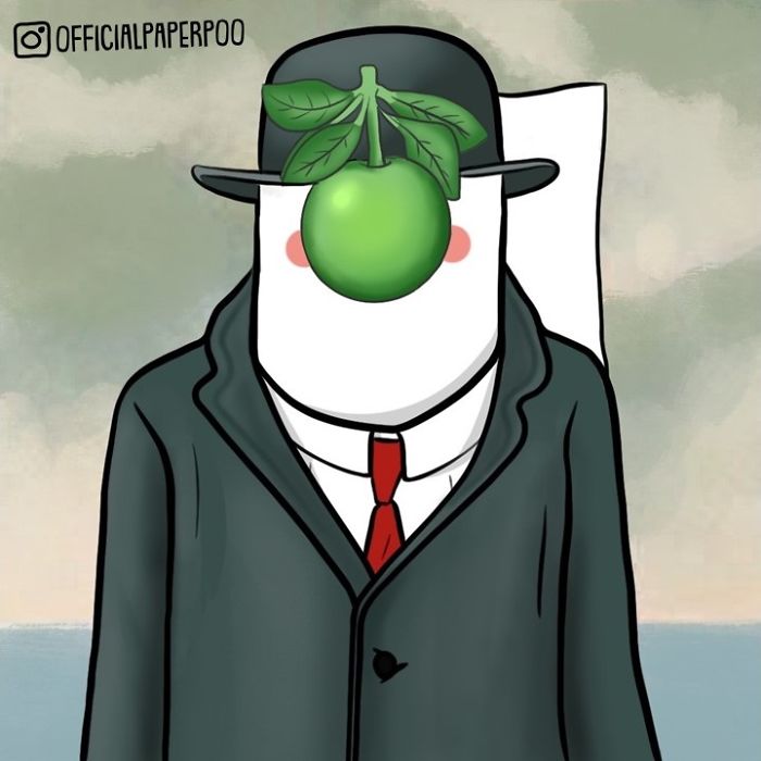 Who Is Hiding Behind The Apple?