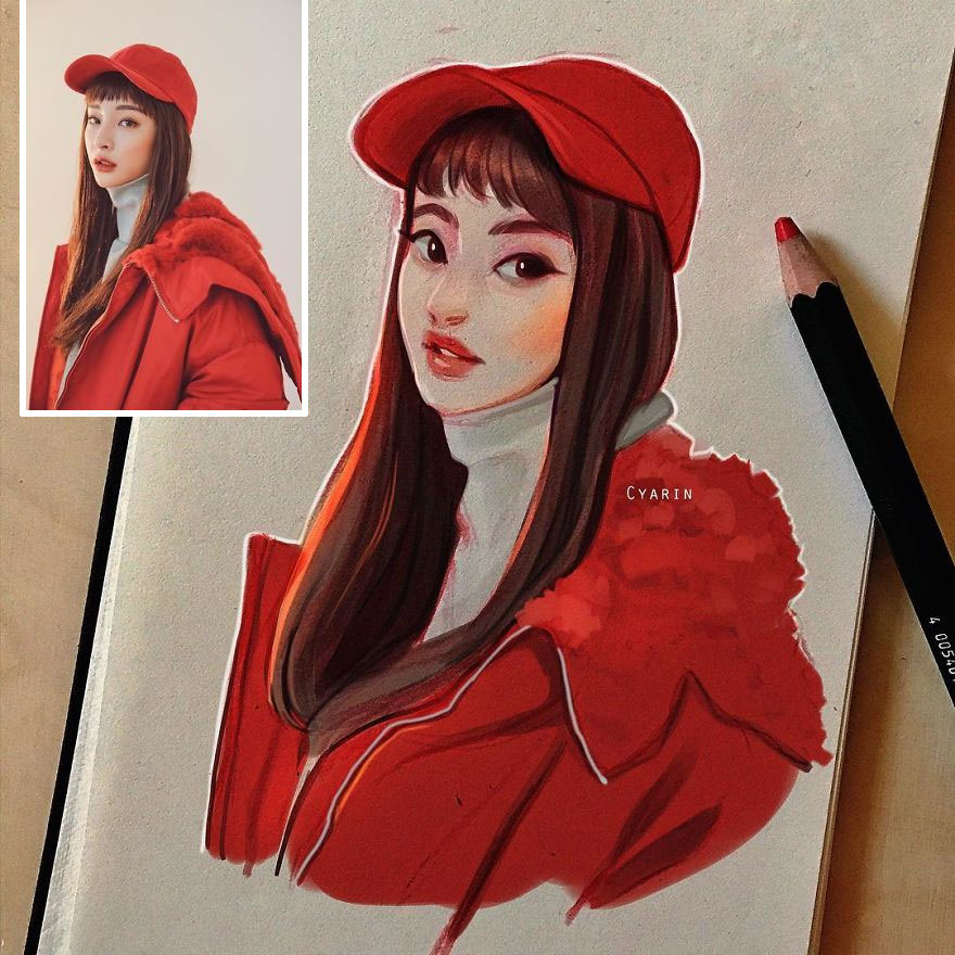 The Dutch Artist Transforms Girls Into Adorable Cartoons And Her Work Conquers Millions Of Followers