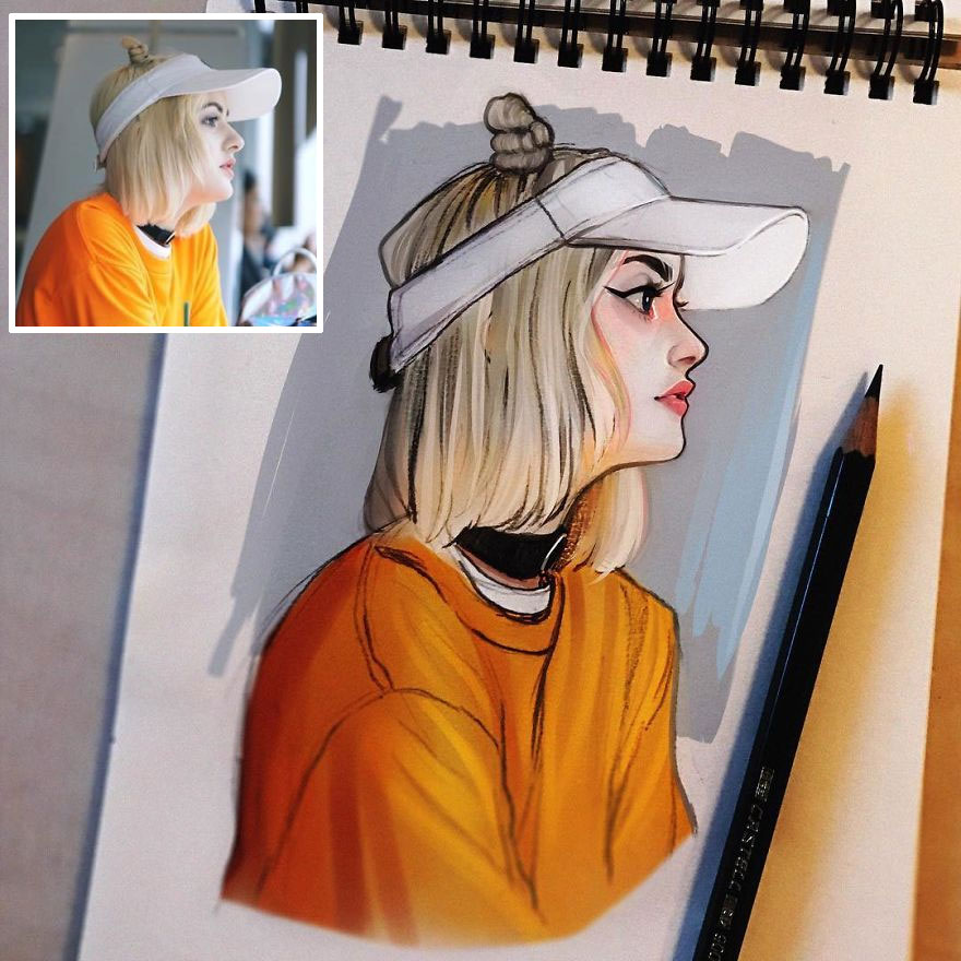 The Dutch Artist Transforms Girls Into Adorable Cartoons And Her Work Conquers Millions Of Followers