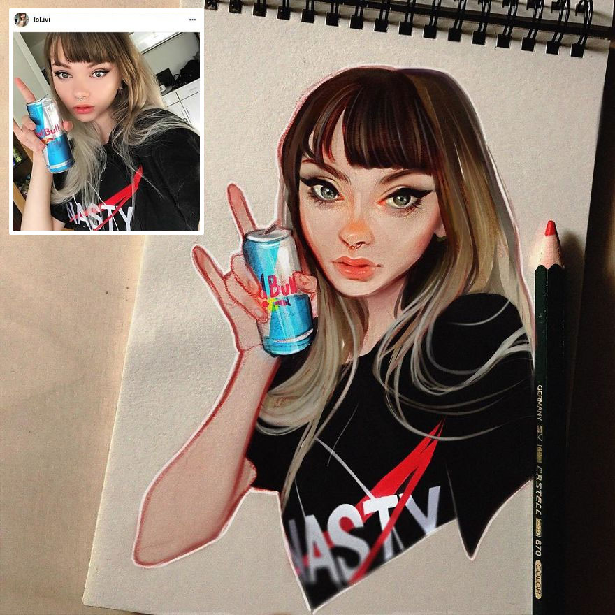 The Dutch Artist Transforms Girls Into Adorable Cartoons And Her Work Conquers Millions Of Followers