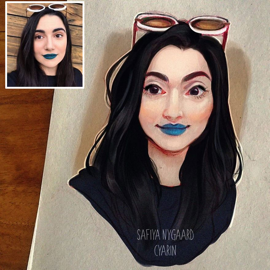 The Dutch Artist Transforms Girls Into Adorable Cartoons And Her Work Conquers Millions Of Followers