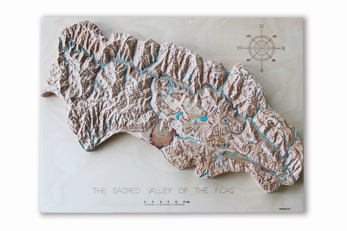 I Cut 3D Maps In Wood To Show How Incredibly Beautiful Our Planet Is