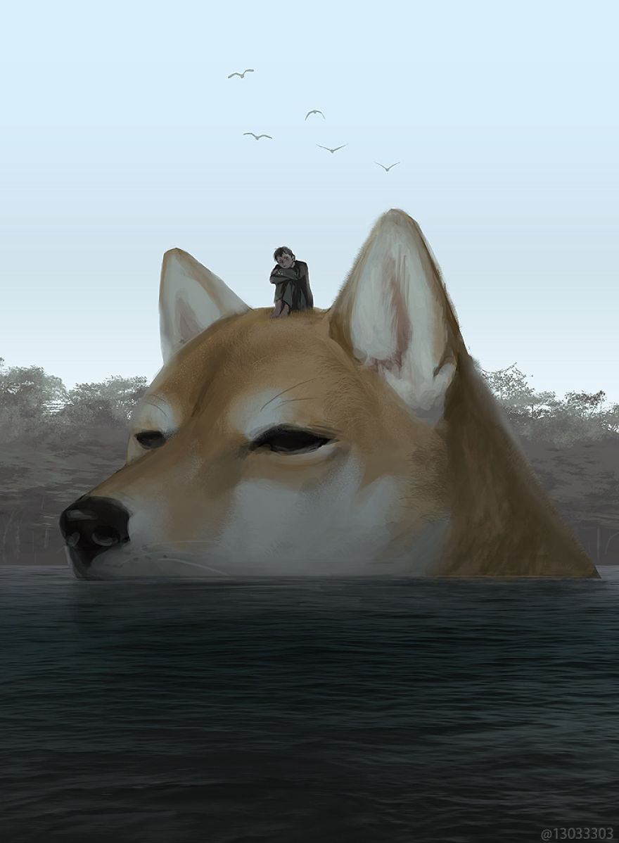 This Japanese Illustrator Gives Life To Giant Animals