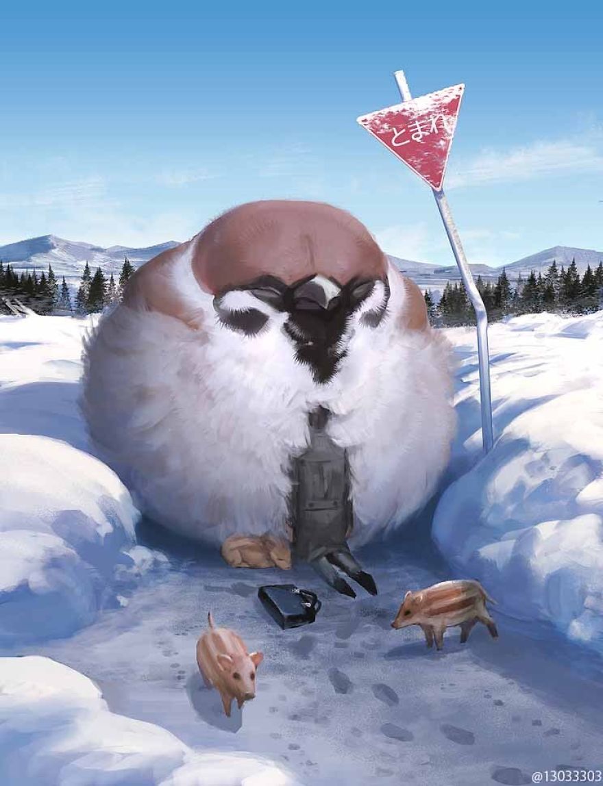 This Japanese Illustrator Gives Life To Giant Animals