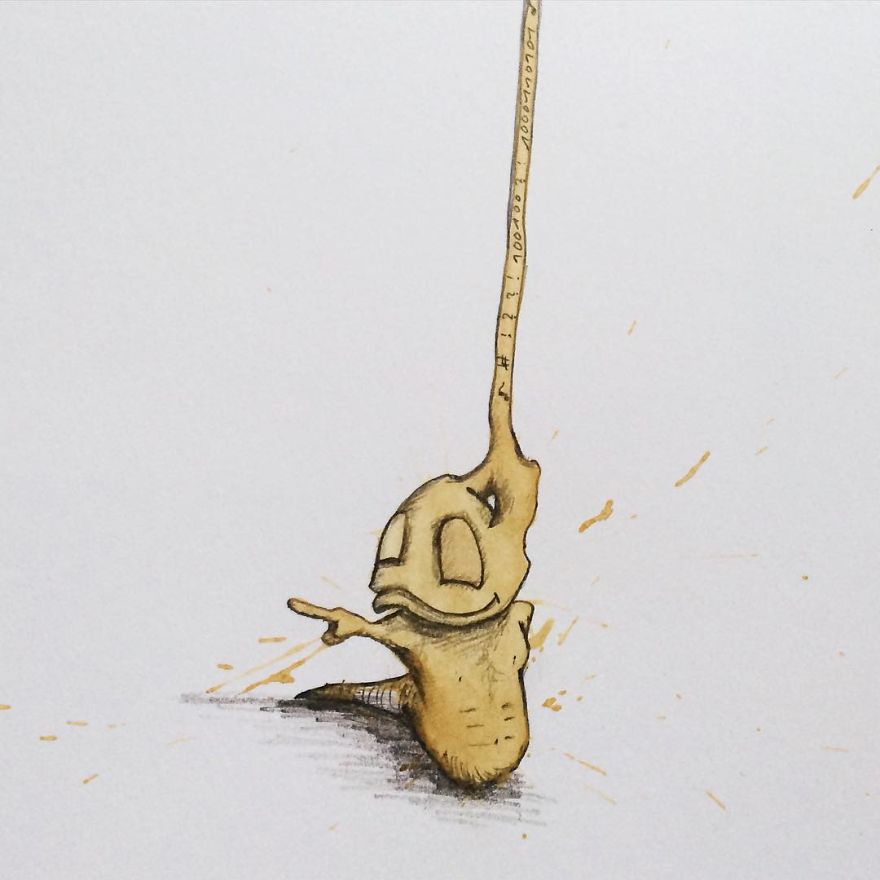 This Artist Imagines Monsters In Any Coffee Stain And The Result Is A Lot Of Fun (New Pics)