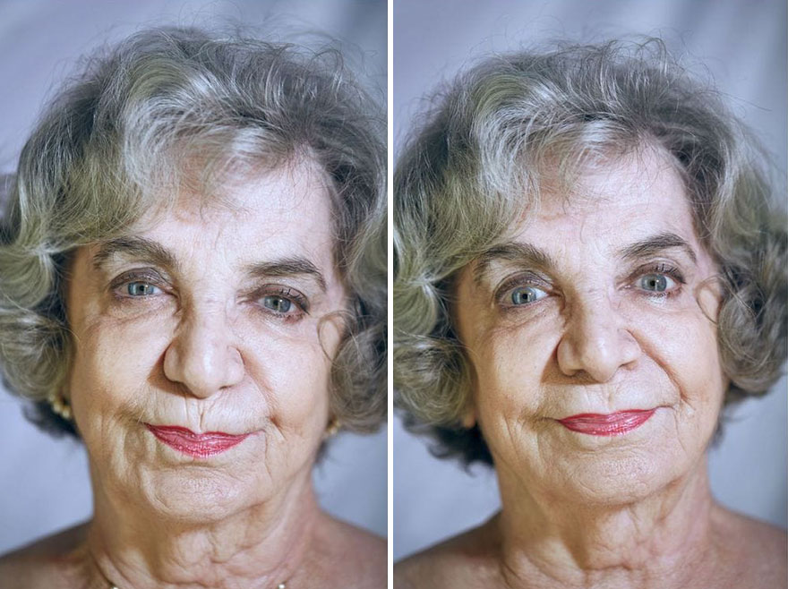 This Photographer Compared The Faces Of People When Posing With Clothes And Naked