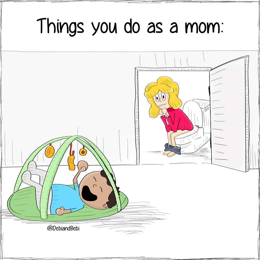 Channelling All Of The Crazy Motherhood Moments Into Drawings