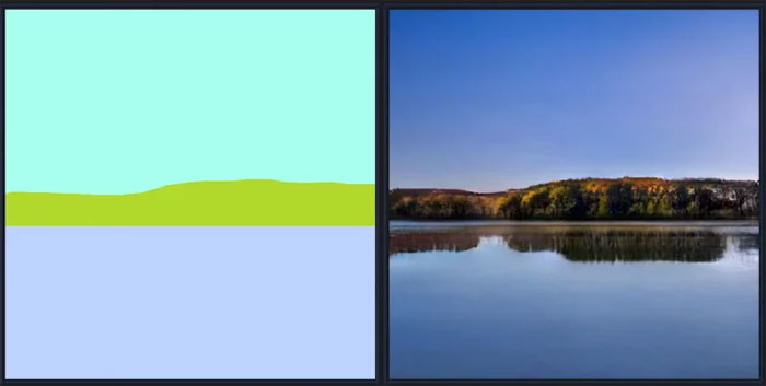 Nvidia's Latest AI Software Transforms Doodles Into Photorealistic Landscapes In Seconds Nvidia's Latest AI Software Transforms Doodles Into Photorealistic Landscapes In Seconds