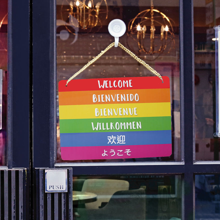 I Created These Fun And Inclusive Welcome Store Signs To Break The Status Quo.