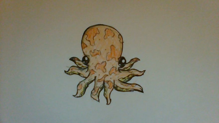 How To Draw An Adorable Octopus (Easy)