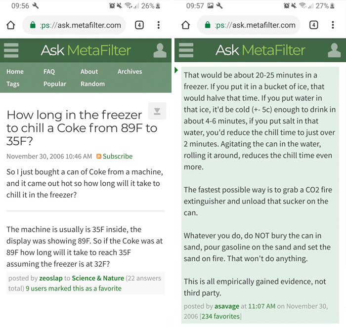 Adam Savage Shares A Savage Way To Chill A Can Of Coke In Under 2 Minutes