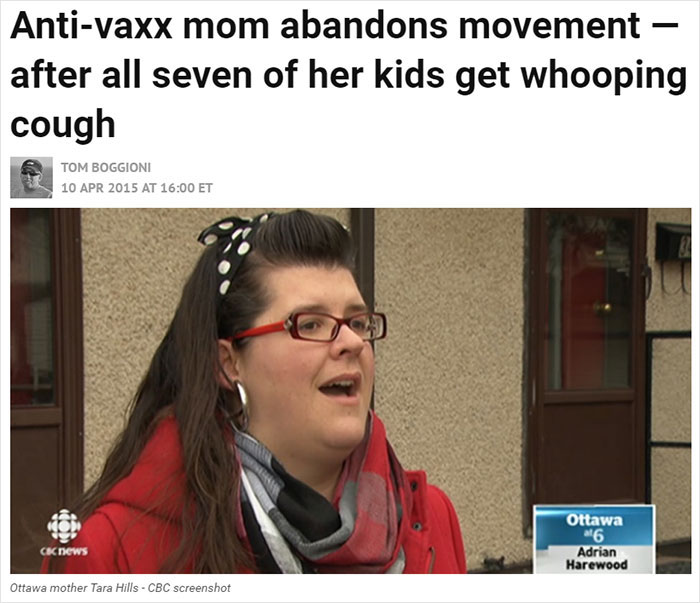 Someone Makes Fun Of Anti-Vaxx Mom Whose 7 Kids Got Sick, Gets Reminded She Abandoned The Movement Someone Makes Fun Of Anti-Vaxx Mom Whose 7 Kids Got Sick, Gets Reminded She Abandoned The Movement