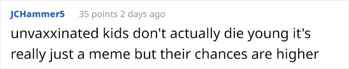Anti-Vaxx Mom Asks How To Stop Her Son From Getting Vaccines When He Turns 18, Gets Shut Down In The Comments Anti-Vaxx Mom Asks How To Stop Her Son From Getting Vaccines When He Turns 18, Gets Shut Down In The Comments