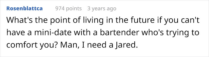 Guy Lies To Bartender About Being Alone When He Goes To Buy Wine For His Date, Ends Up Spending The Evening With Him