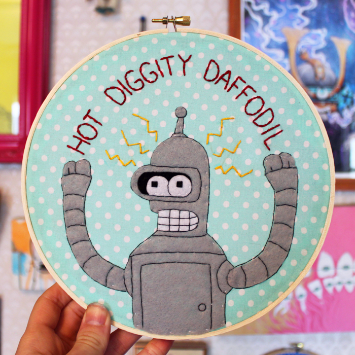I’m Addicted To Making Embroidery Hoops Of Popular Animated Characters