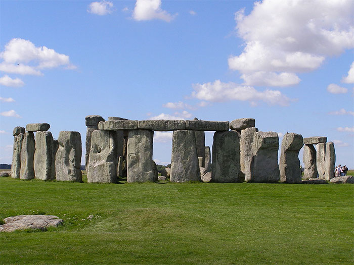 Stonehenge under a partly cloudy sky, representing one of the crazy conspiracy theories that some people believe in.