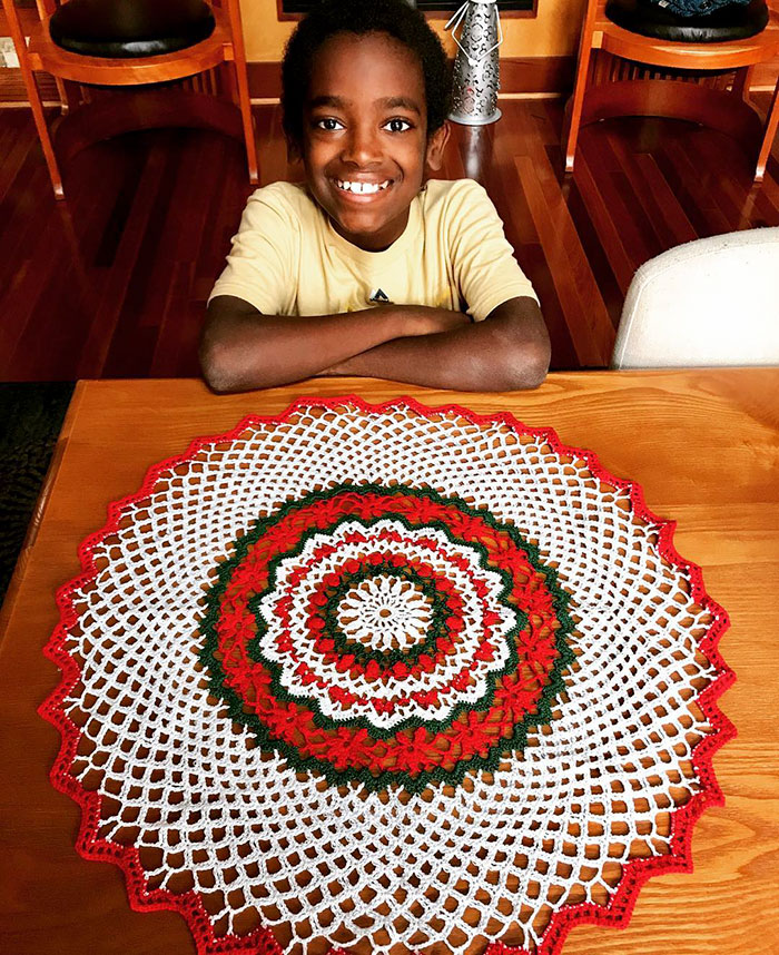 This 11-Year-Old Boy Learned To Crochet At The Of Age 5 And Is Now Called A Crocheting Prodigy This 11-Year-Old Boy Learned To Crochet At The Of Age 5 And Is Now Called A Crocheting Prodigy