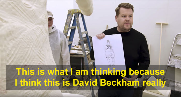 David Beckham Goes To See His Statue For The First Time, Doesn't Know It's Been Replaced By A Prank One David Beckham Goes To See His Statue For The First Time, Doesn't Know It's Been Replaced By A Prank One