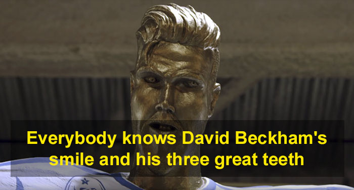 David Beckham Goes To See His Statue For The First Time, Doesn't Know It's Been Replaced By A Prank One David Beckham Goes To See His Statue For The First Time, Doesn't Know It's Been Replaced By A Prank One
