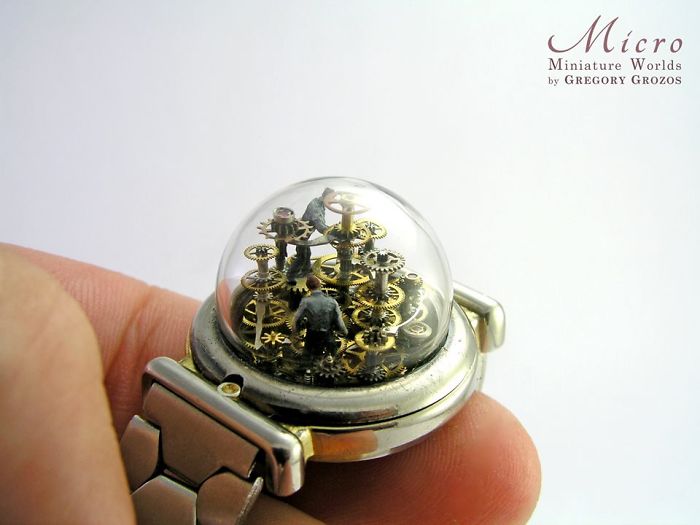 Detailed-Miniature-Worlds-Antique-Pocket-Watches-Micro-Gregory-Grozos