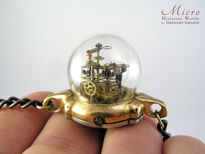 Detailed-Miniature-Worlds-Antique-Pocket-Watches-Micro-Gregory-Grozos