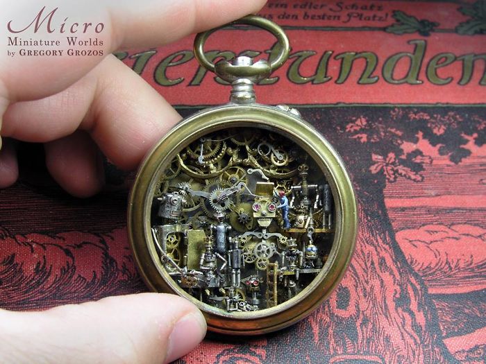 Detailed-Miniature-Worlds-Antique-Pocket-Watches-Micro-Gregory-Grozos