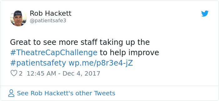 One Doctor's 'Awkward' Decision To Write His Name On His Scrub Cap Is Changing Safety In Hospitals Around The World One Doctor's 'Awkward' Decision To Write His Name On His Scrub Cap Is Changing Safety In Hospitals Around The World