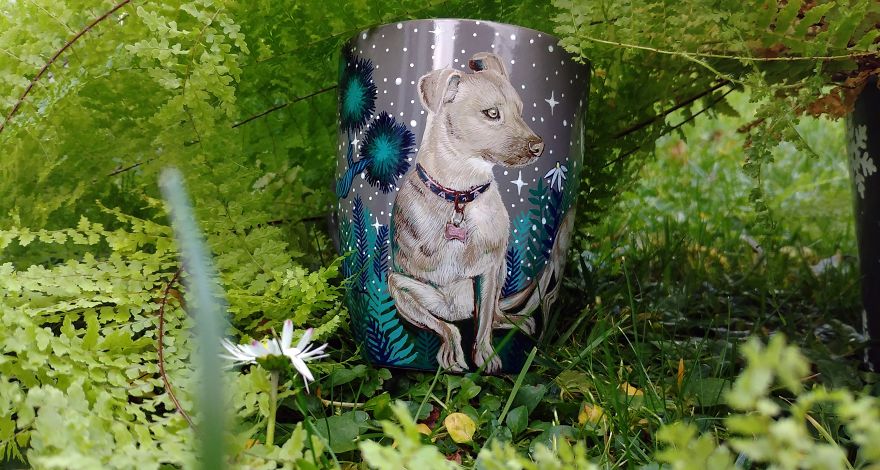 Custom Tea Mug With A Dog