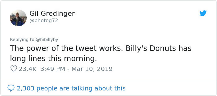 Son Shares Photo Of His Dad, Sad That No One Is Coming To His New Donut Shop, It Goes Viral And People Flood The Shop