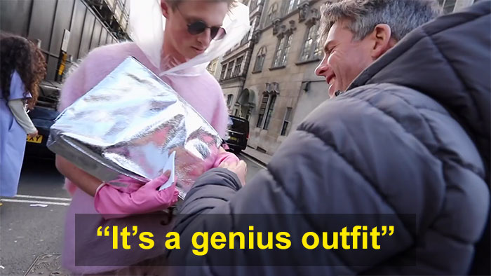 Guy Deliberately Dresses As Idiotically As Possible For London Fashion Week, Gets Greeted As A Celebrity Model