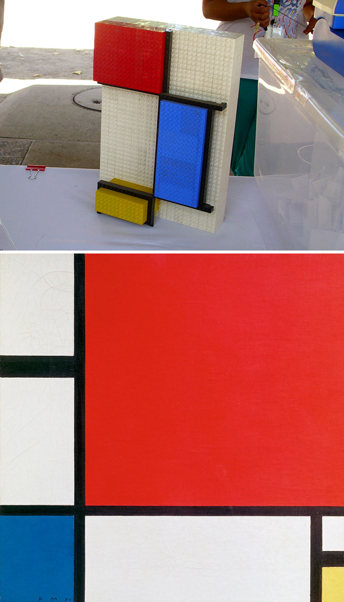 Piet Mondrian's Composition With Red Blue And Yellow