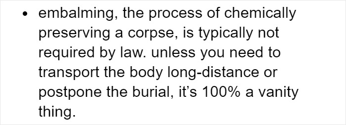People Are Rethinking The Traditional Funeral Arrangements After Somebody Shared Their 'Fun Funeral Facts' People Are Rethinking The Traditional Funeral Arrangements After Somebody Shared Their 'Fun Funeral Facts'
