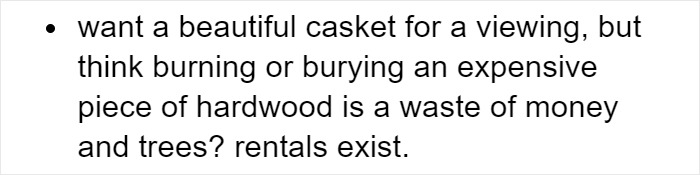People Are Rethinking The Traditional Funeral Arrangements After Somebody Shared Their 'Fun Funeral Facts' People Are Rethinking The Traditional Funeral Arrangements After Somebody Shared Their 'Fun Funeral Facts'