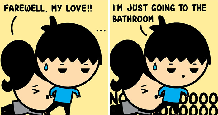 I Draw Comics About Life With My Boyfriend And Cat To Make At Least One Person Smile Every Day