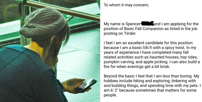 Girl Is Looking For A ‘Fall Companion’ On Tinder And This Guy Won Her Over By Sending An Extensive Resume