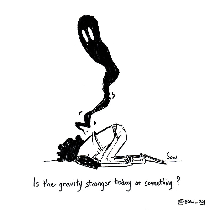 I Explain What My Depression And Anxiety Feels Like Through These Comics (New Pics)