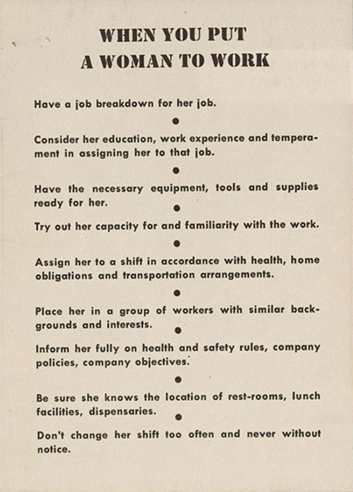 This Guide From The 1940s Told Male Bosses How To Deal With Women Employees This Guide From The 1940s Told Male Bosses How To Deal With Women Employees