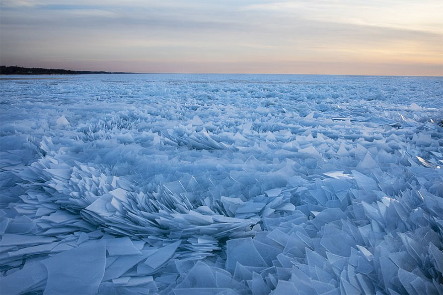 Frozen Lake Michigan Shatters Into Millions Of Pieces And Results In Surreal Imagery Frozen Lake Michigan Shatters Into Millions Of Pieces And Results In Surreal Imagery