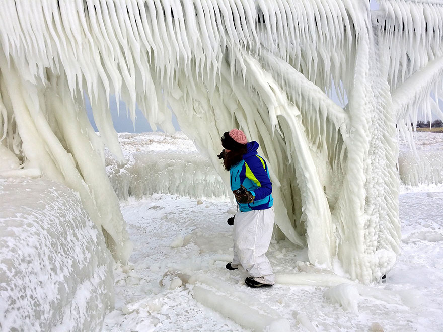 Frozen Lake Michigan Shatters Into Millions Of Pieces And Results In Surreal Imagery Frozen Lake Michigan Shatters Into Millions Of Pieces And Results In Surreal Imagery