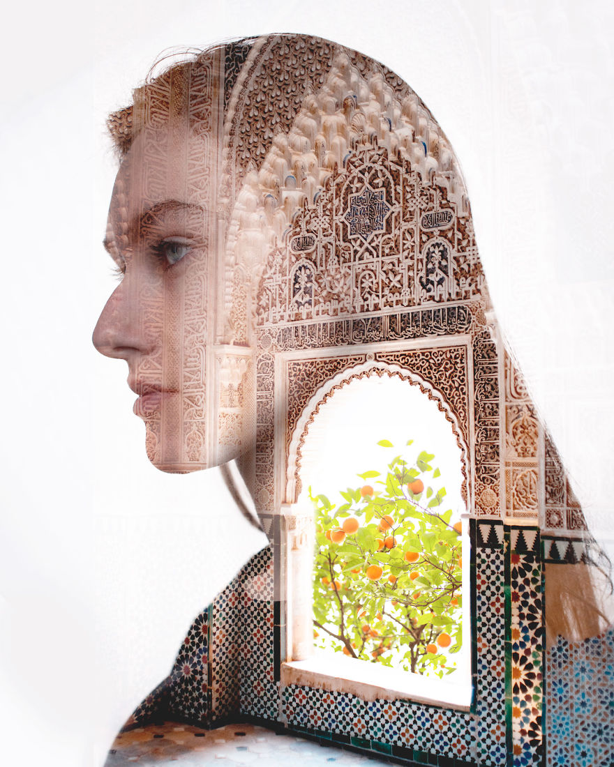 I Merge Two Worlds Into One Using Double Exposure Photography