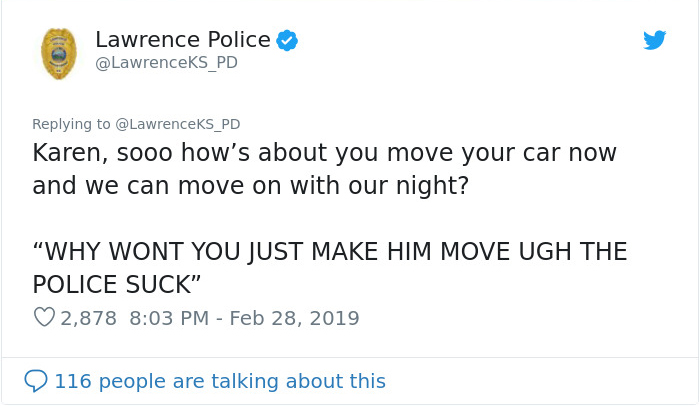 Police Department Shares The Most Ridiculous Call Of 2019 Where Two People Refused To Move Out Of Each Other's Way Police Department Shares The Most Ridiculous Call Of 2019 Where Two People Refused To Move Out Of Each Other's Way
