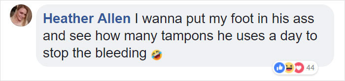 Man Tells Women To Stop Whining About Tampon Prices Cause They Only Need 7 Per Period, Gets Roasted Immediately Man Tells Women To Stop Whining About Tampon Prices Cause They Only Need 7 Per Period, Gets Roasted Immediately