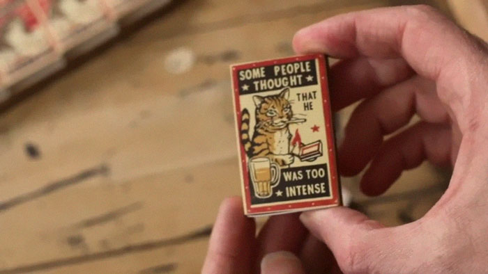 Matchbox Art Featuring Drunk Cats Getting Into Funny And Embarrassing Situations In A Bar Matchbox Art Featuring Drunk Cats Getting Into Funny And Embarrassing Situations In A Bar