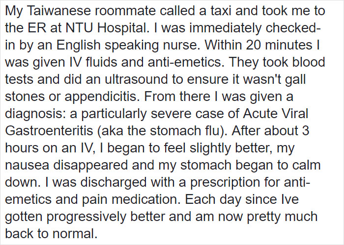 People Are Questioning The U.S. Healthcare System After This American Gets Hospitalized In Taiwan And Only Has To Pay $80 People Are Questioning The U.S. Healthcare System After This American Gets Hospitalized In Taiwan And Only Has To Pay $80