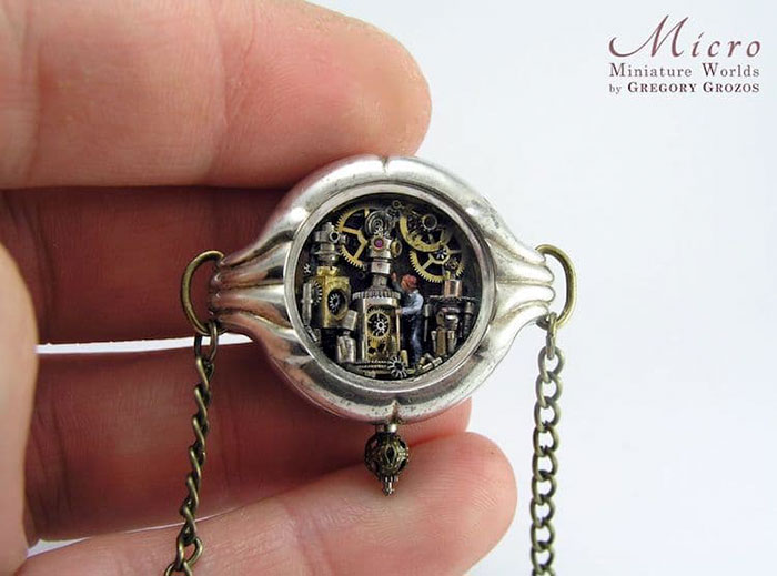 Detailed-Miniature-Worlds-Antique-Pocket-Watches-Micro-Gregory-Grozos
