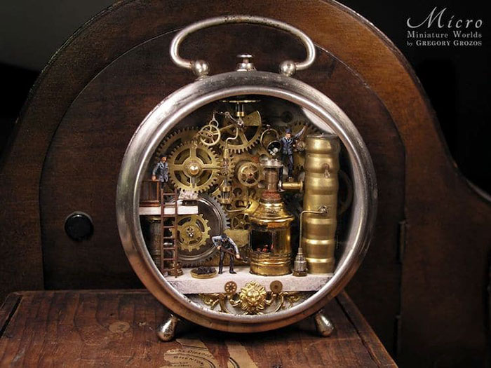Detailed-Miniature-Worlds-Antique-Pocket-Watches-Micro-Gregory-Grozos