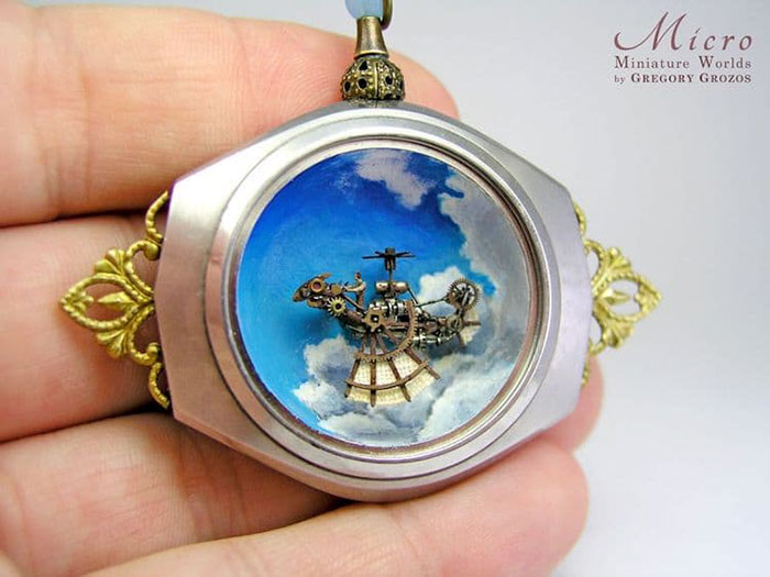 Detailed-Miniature-Worlds-Antique-Pocket-Watches-Micro-Gregory-Grozos