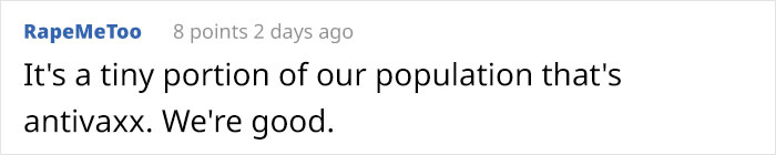 Anti-Vaxx Mom Asks How To Stop Her Son From Getting Vaccines When He Turns 18, Gets Shut Down In The Comments