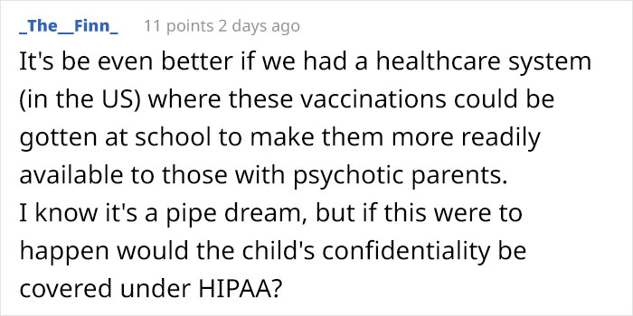Anti-Vaxx Mom Asks How To Stop Her Son From Getting Vaccines When He Turns 18, Gets Shut Down In The Comments